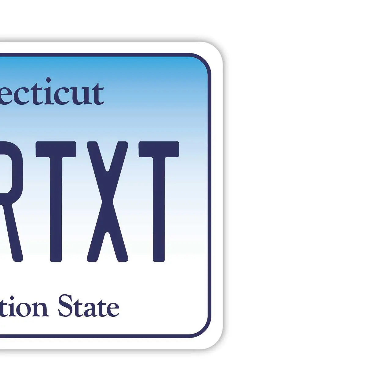 【Specchietto retrovisore】Connecticut/Profumatore per auto a forma di targa americana originale