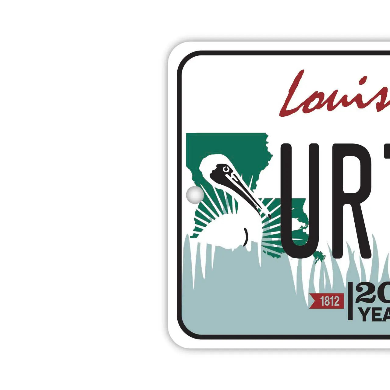 【Mirror Tag】Louisiana/Deodorante per auto a forma di targa americana originale