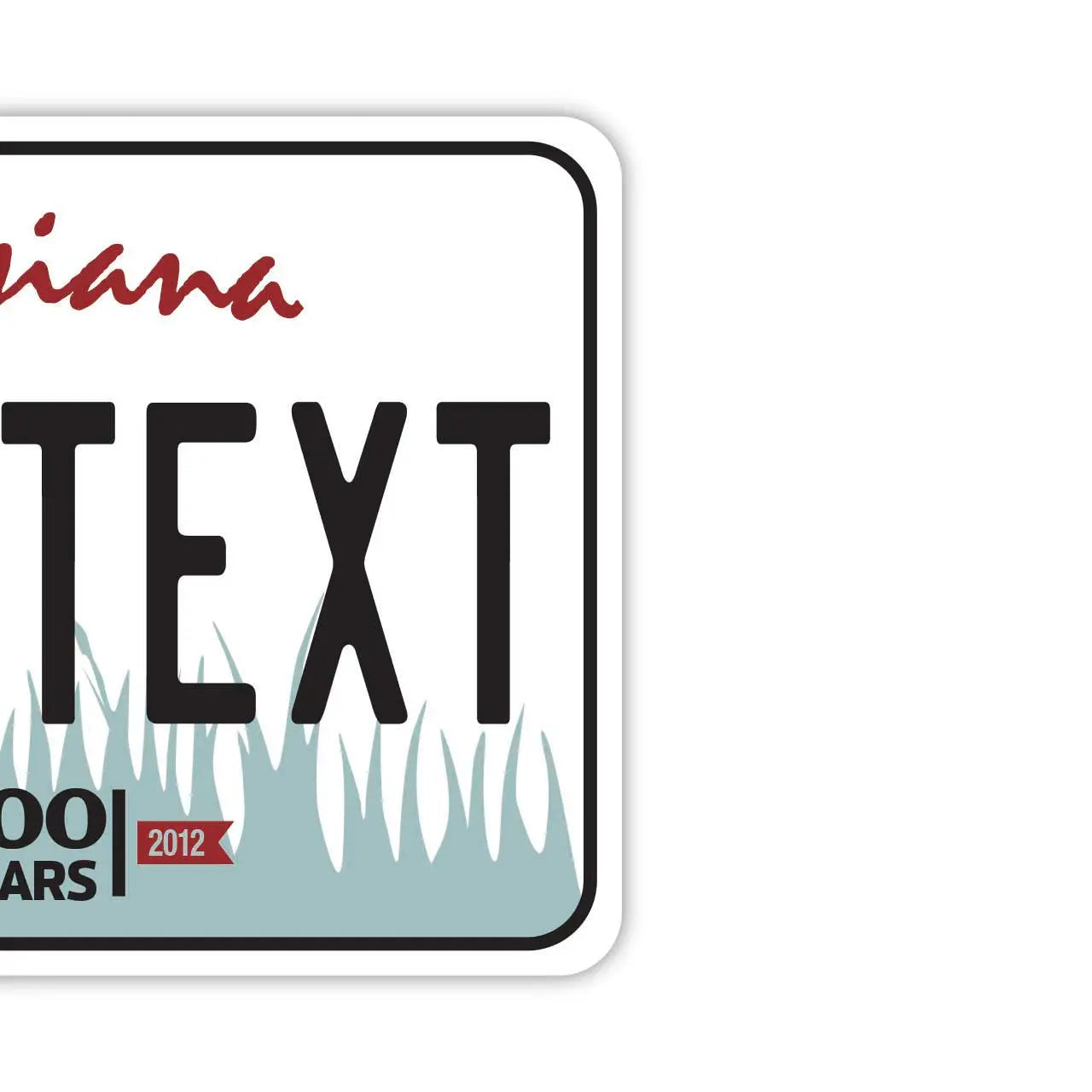 【Mirror Tag】Louisiana/Deodorante per auto a forma di targa americana originale