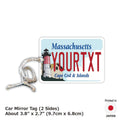 【Mirror Tag】Massachusetts Cape Cod / Deodorante per ambienti originale a forma di targa americana