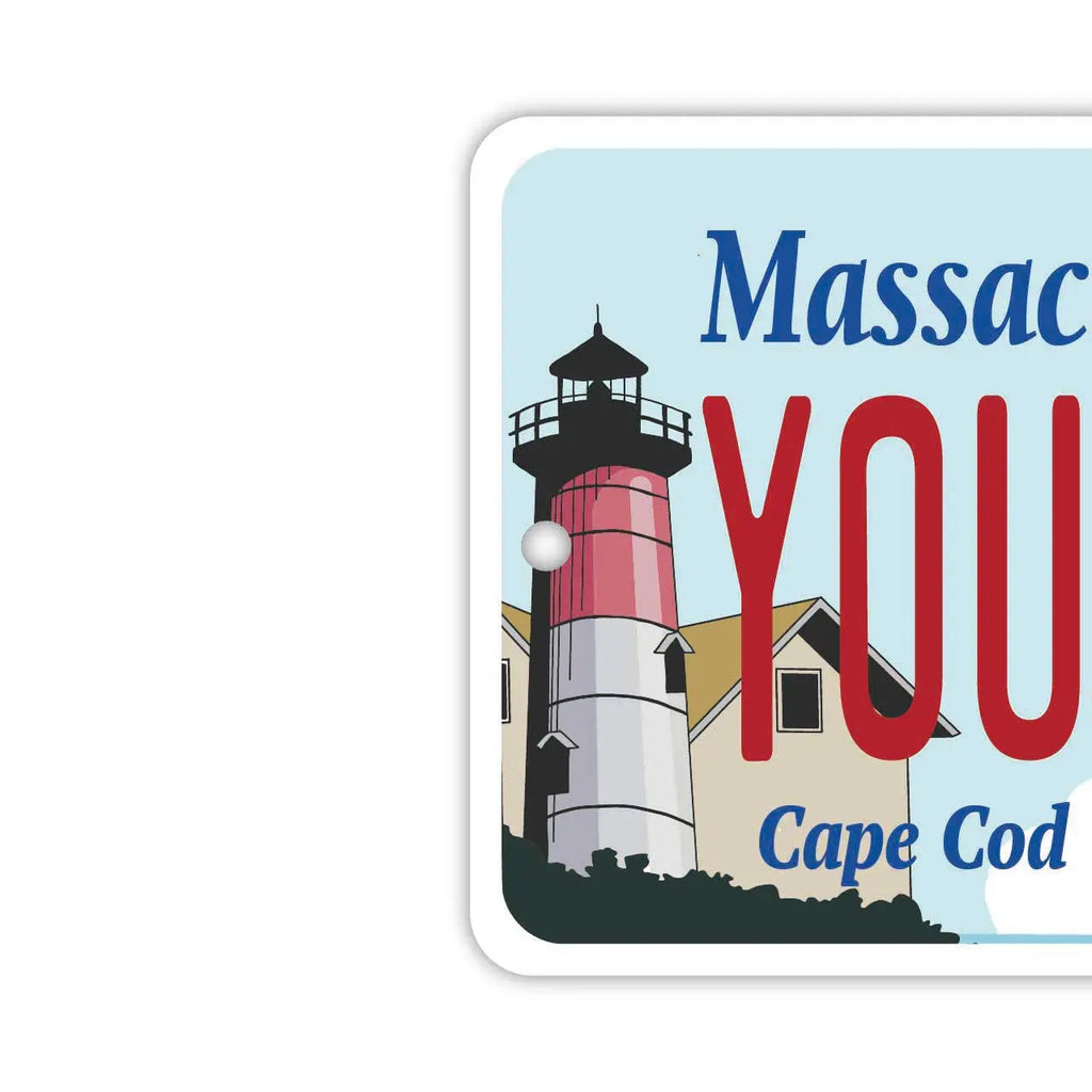 【Mirror Tag】Massachusetts Cape Cod / Deodorante per ambienti originale a forma di targa americana