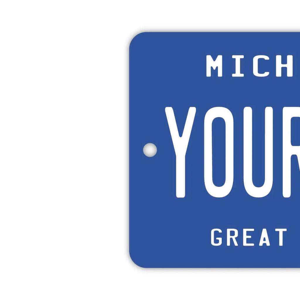 【Mirror Tag】Michigan/Deodorante per auto a forma di targa americana originale