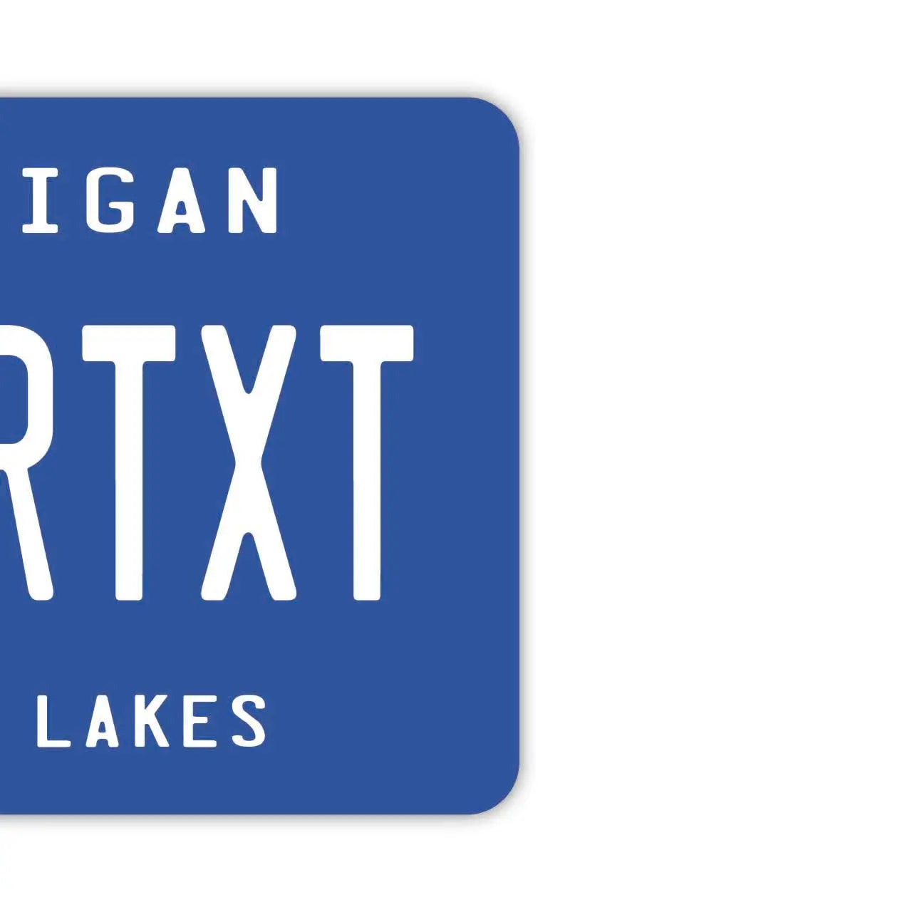 【Mirror Tag】Michigan/Deodorante per auto a forma di targa americana originale