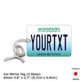 【Mirror Tag】Missouri / Deodorante per auto a forma di targa americana originale