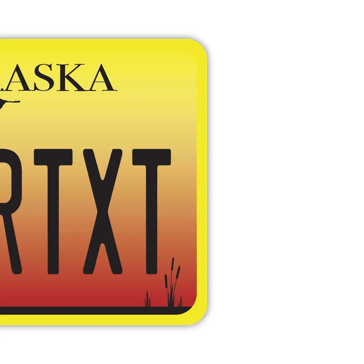 [Etichetta specchietto retrovisore] Nebraska/Deodorante per auto a forma di targa americana originale