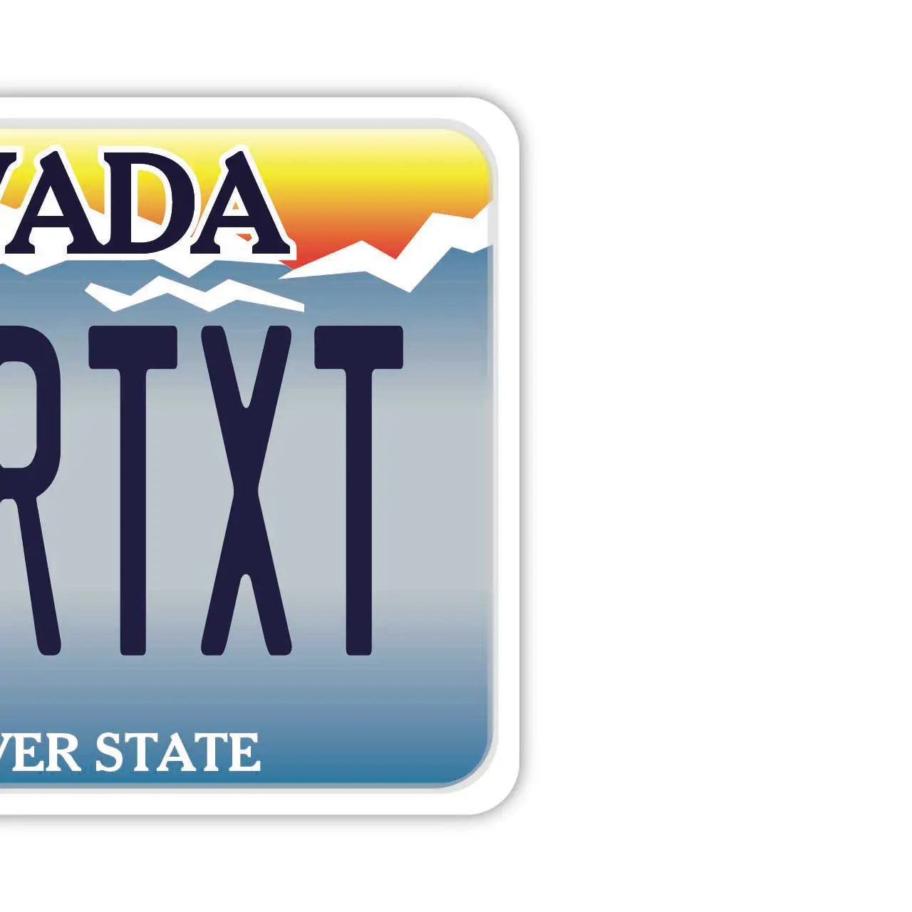 【Targhette per specchietti retrovisori】Nevada/Deodorante per auto a forma di targa americana originale