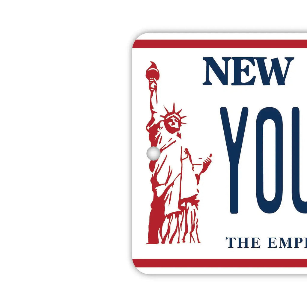 【MIRROR TAG】New York/Deodorante per auto a forma di targa americana originale