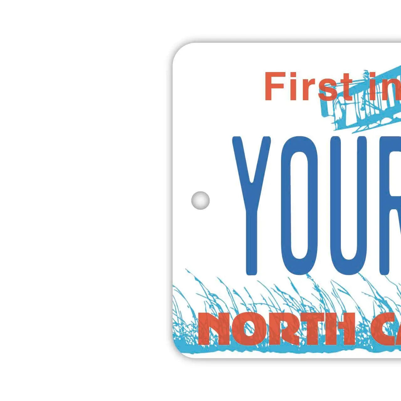 【Mirror Tag】North Carolina/Deodorante per auto a forma di targa americana originale
