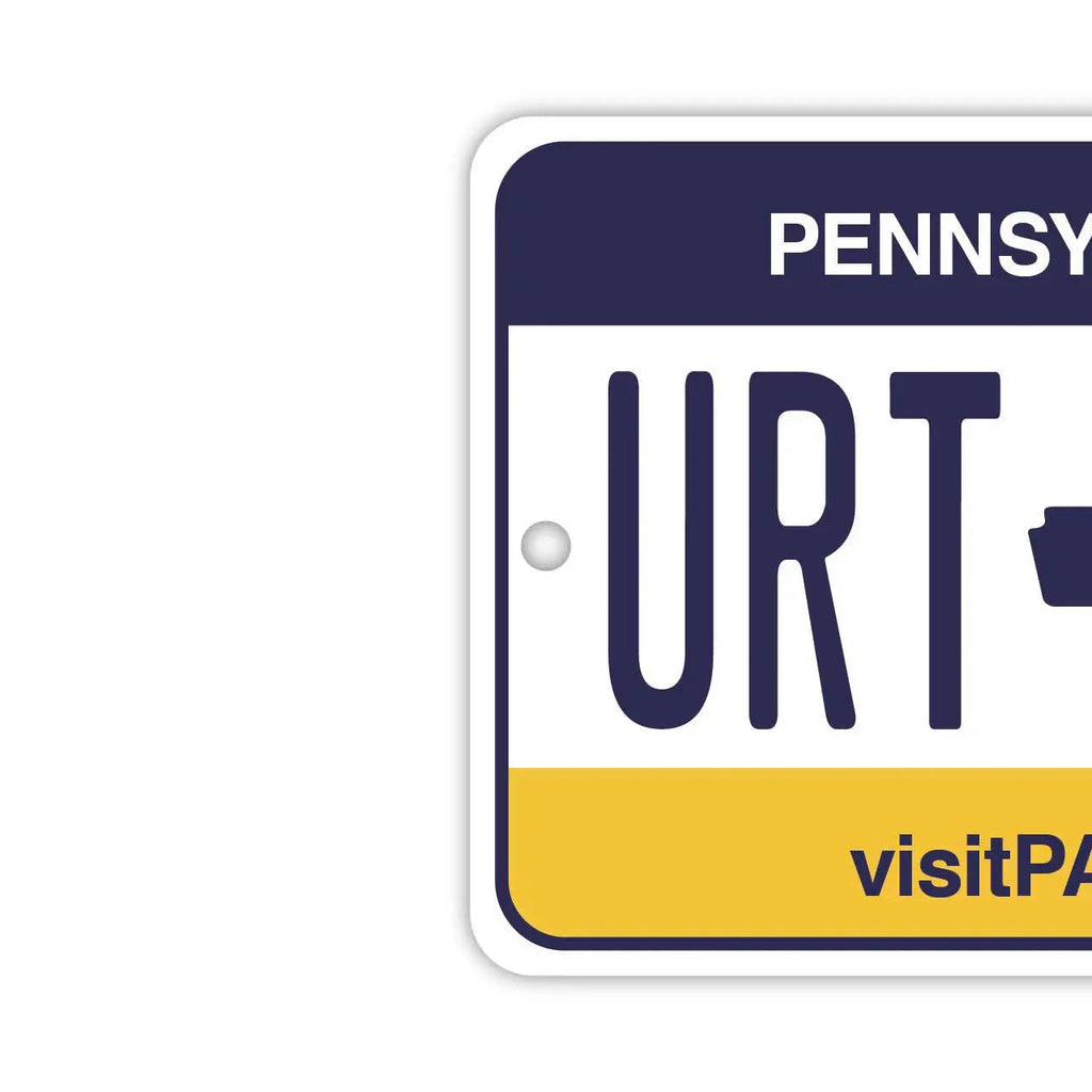 【Mirror Tag】Pennsylvania/Deodorante per auto a forma di targa americana originale