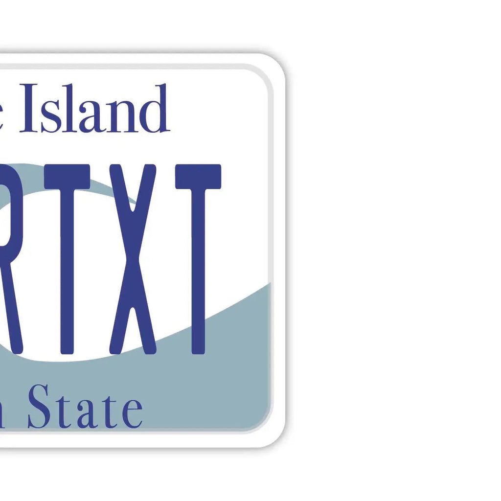 【MIRROR TAG】Rhode Island/Deodorante per auto a forma di targa americana originale