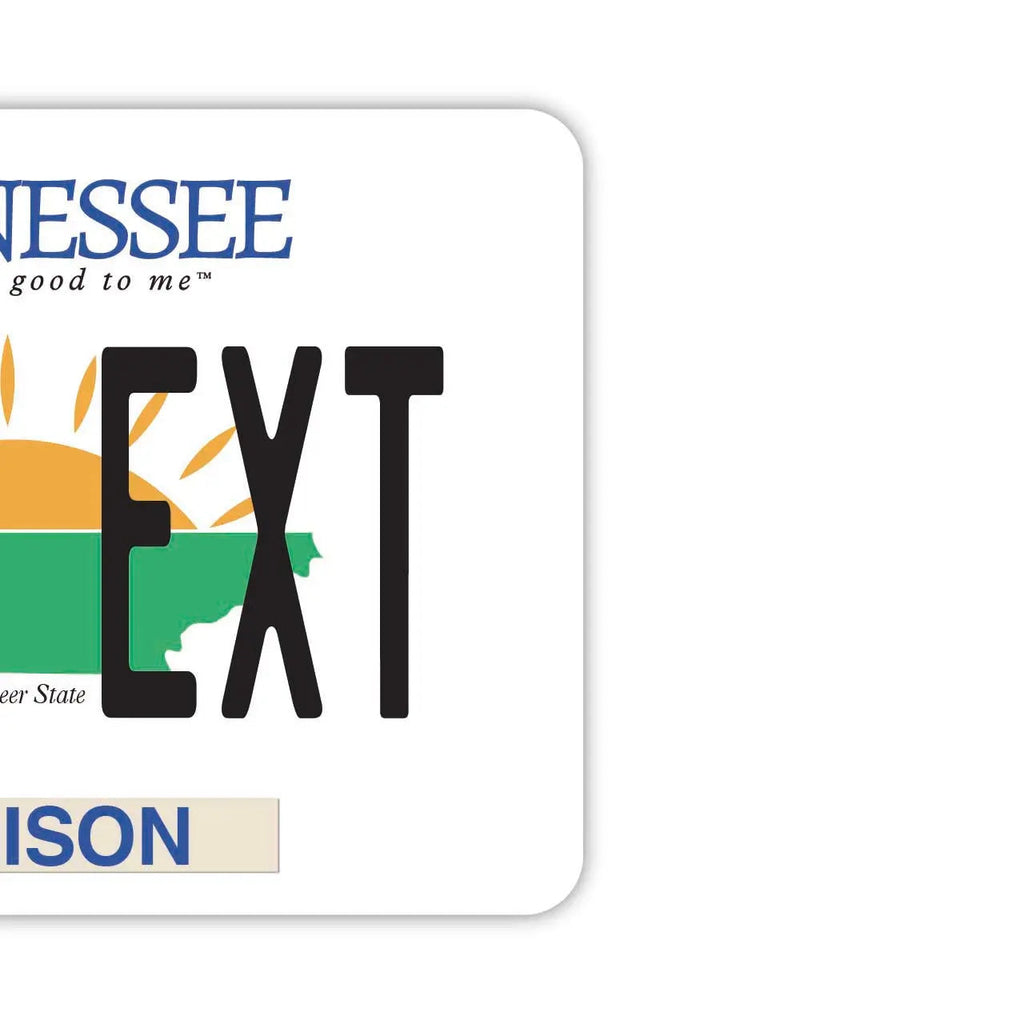 [Etichetta specchietto retrovisore] Tennessee/Deodorante per auto originale a forma di targa americana