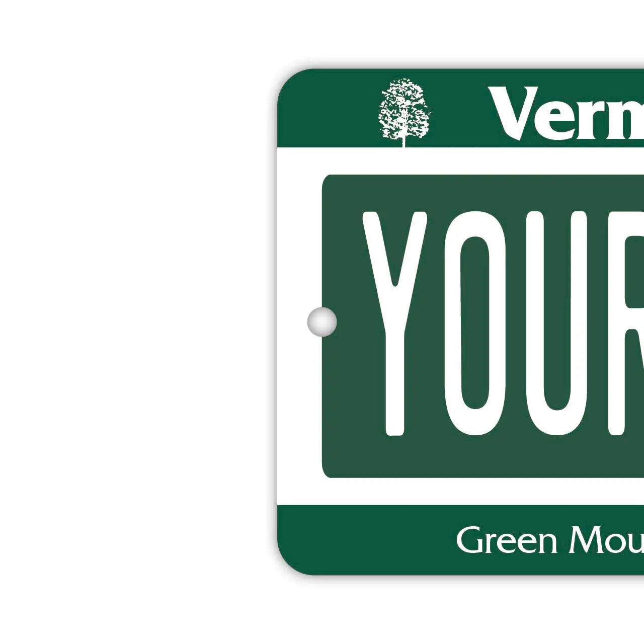 【Mirror Tag】Vermont/Deodorante per auto a forma di targa americana originale