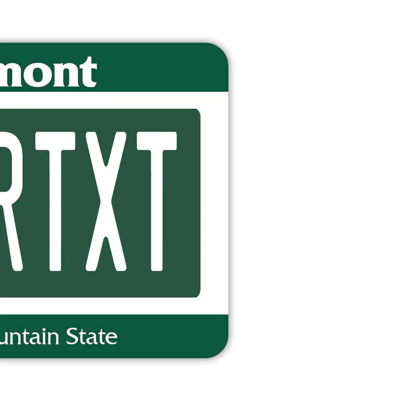 【Mirror Tag】Vermont/Deodorante per auto a forma di targa americana originale