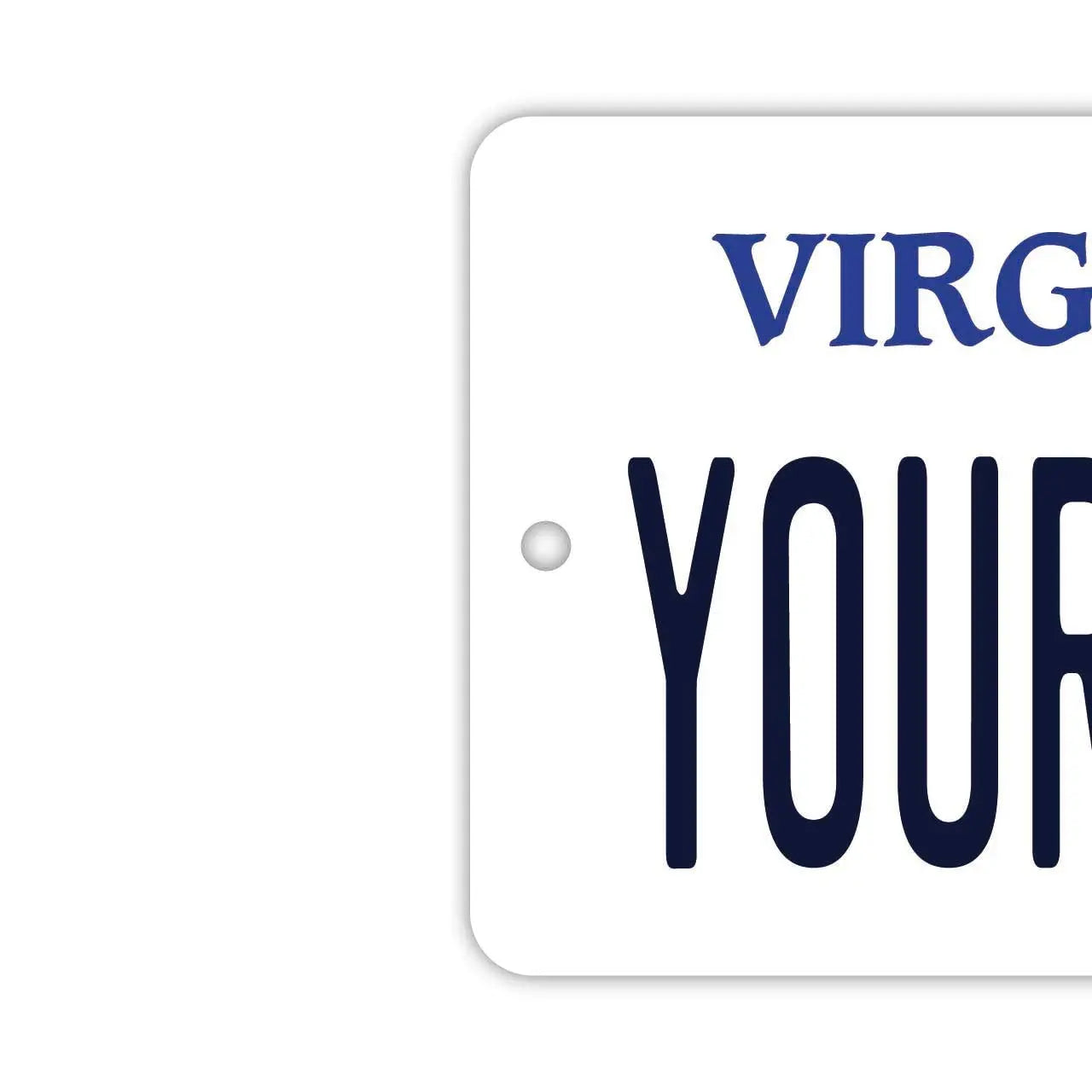 【Etichetta Specchietto】Virginia / Deodorante per Auto Originale a Forma di Targa Americana