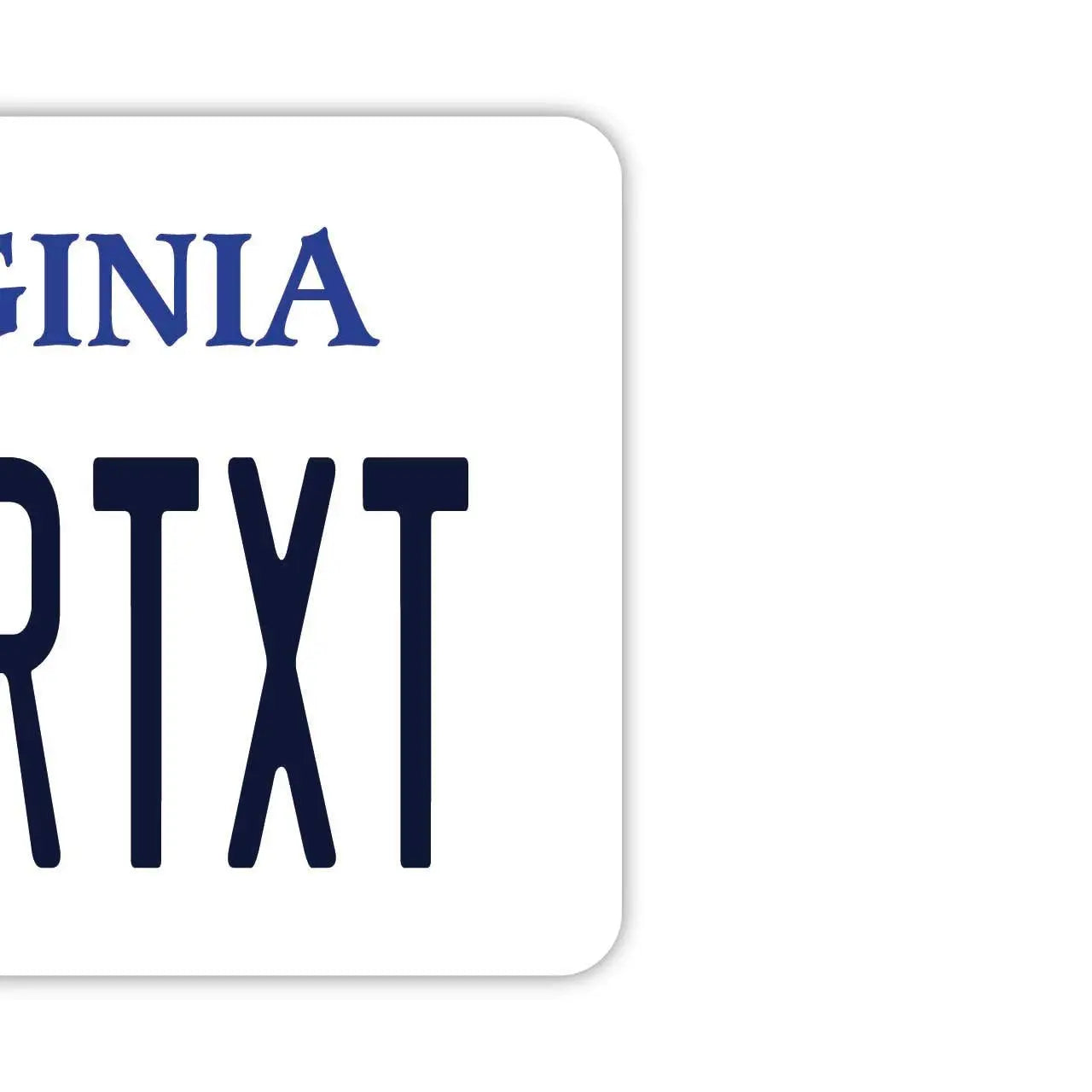【Etichetta Specchietto】Virginia / Deodorante per Auto Originale a Forma di Targa Americana