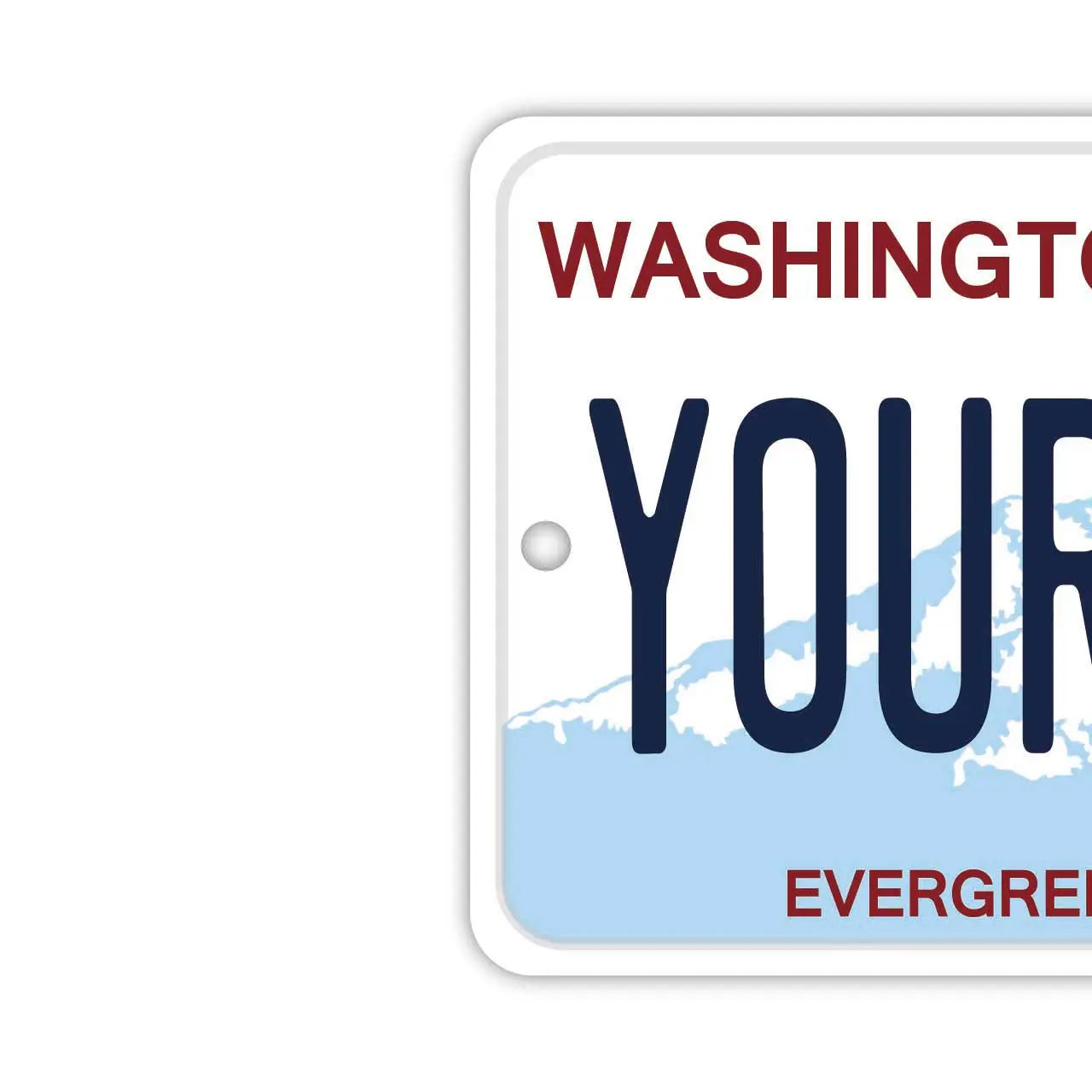 【Specchietto retrovisore】Washington/Deodorante per auto a forma di targa americana originale