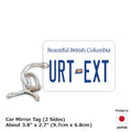 【Mirror Tag】Columbia Britannica/Deodorante per auto a forma di targa americana originale