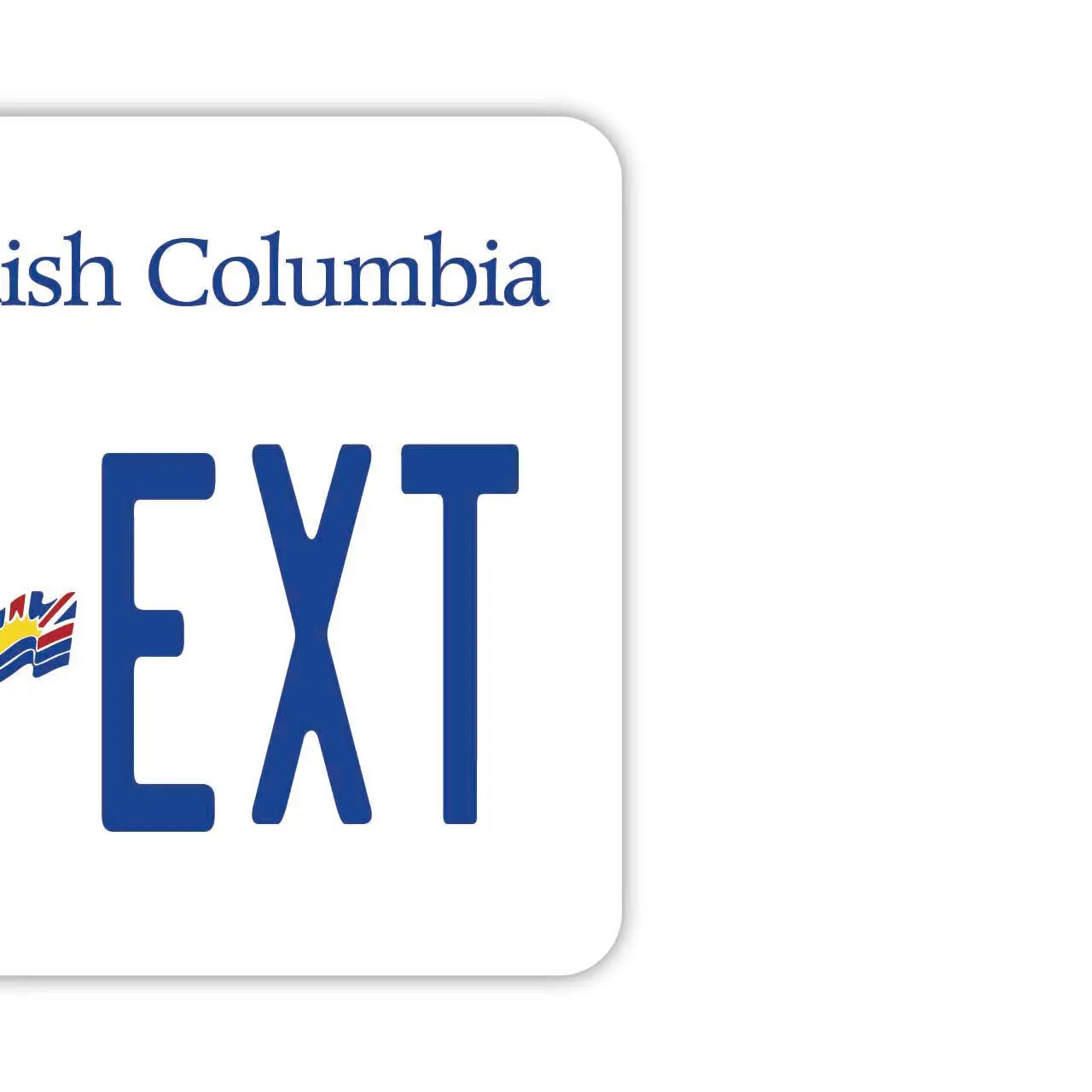 【Mirror Tag】Columbia Britannica/Deodorante per auto a forma di targa americana originale