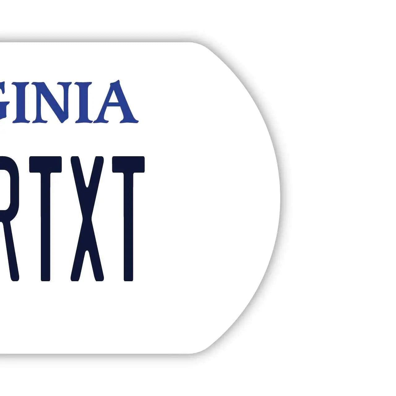 【Medaglietta identificativa per cani/Dog Tag】Virginia/Portachiavi personalizzato a forma di targa americana originale