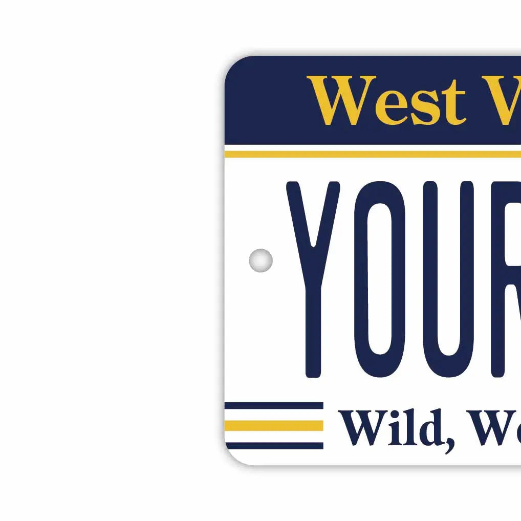【Etichetta Specchietto Retrovistore】West Virginia/Deodorante per Auto a Forma di Targa Americana Originale