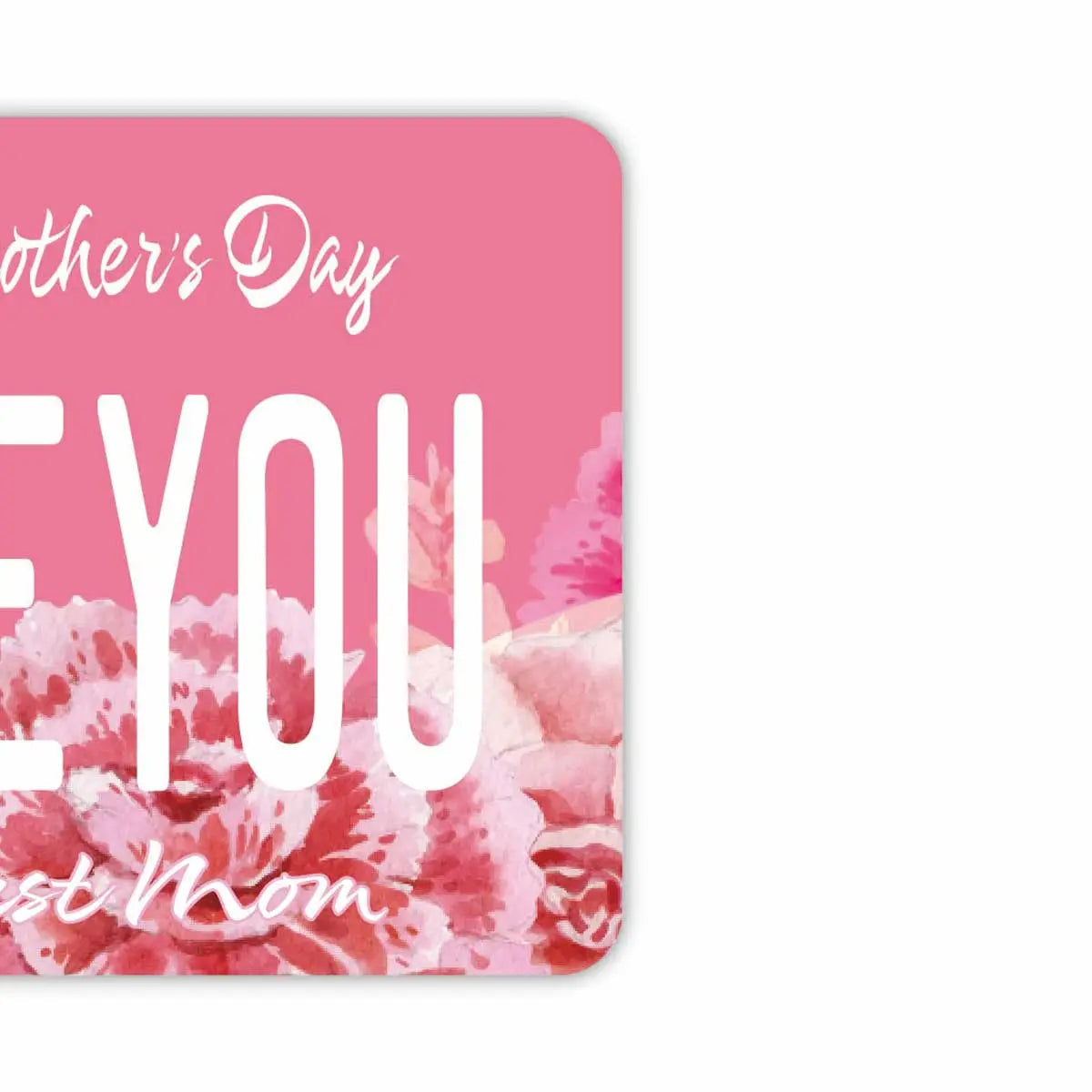 [Targhette specchio] Festa della Mamma - Fiori / Deodorante per auto a forma di targa americana personalizzata