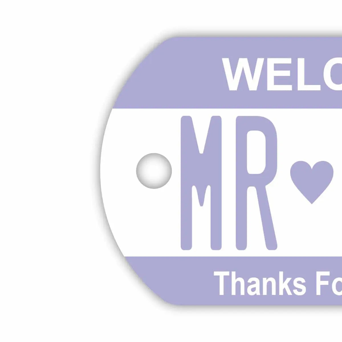 【Medaglietta identificativa per cani - Targhetta】Colore: Viola / Portachiavi personalizzato a forma di targa automobilistica americana