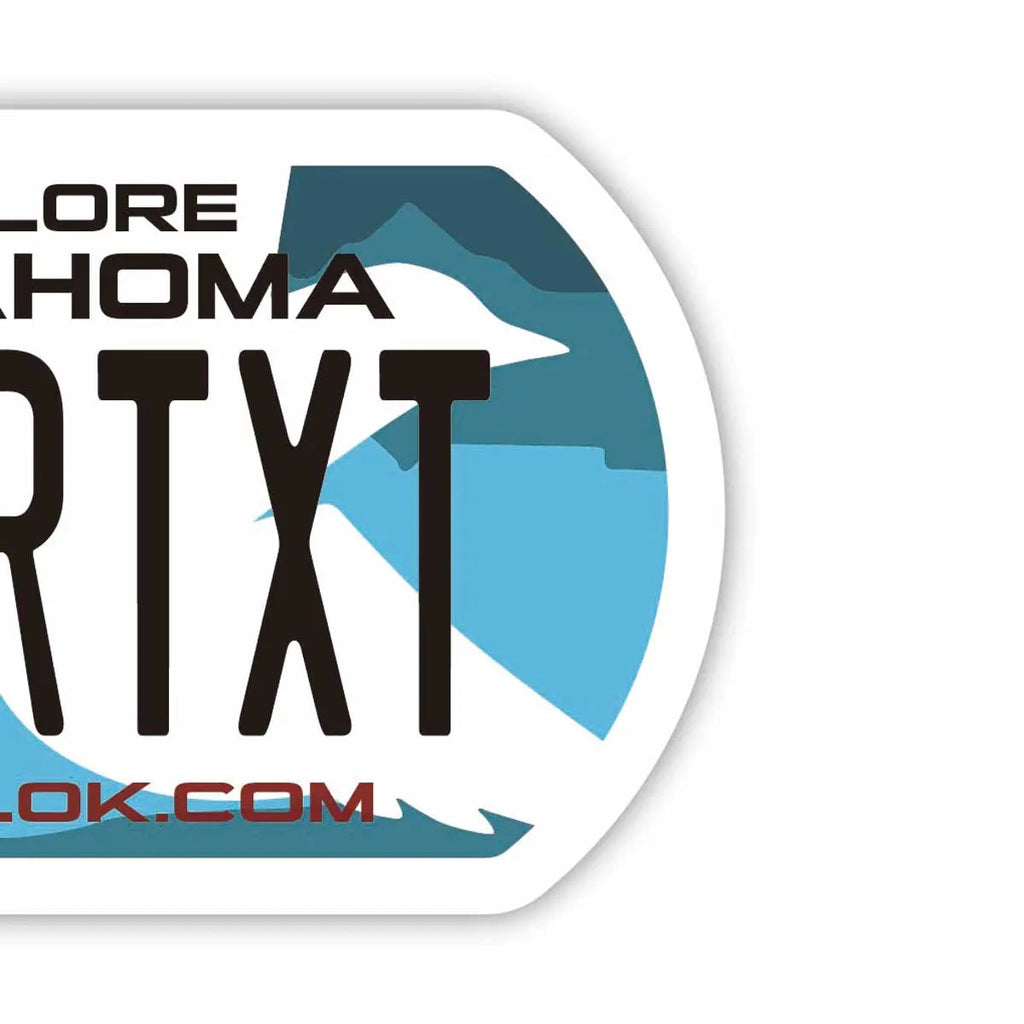 [Medaglietta identificativa per cani] Oklahoma/Portachiavi personalizzato a forma di targa americana originale