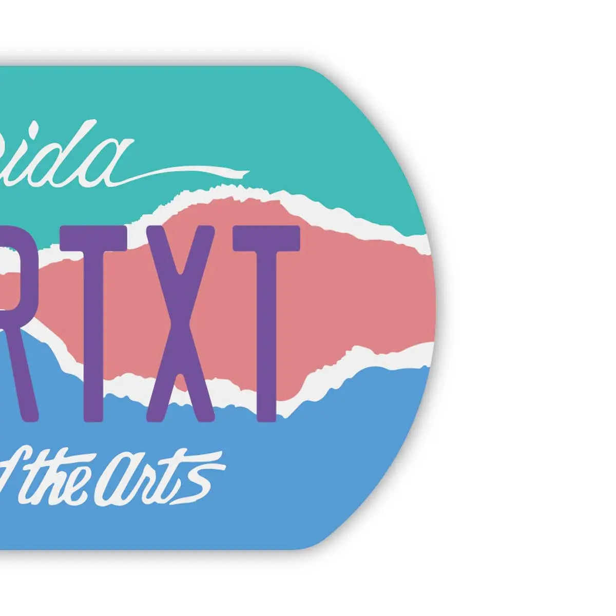 【Etichetta identificativa/Medaglietta per cani】Florida Art/Portachiavi personalizzato a forma di targa americana originale