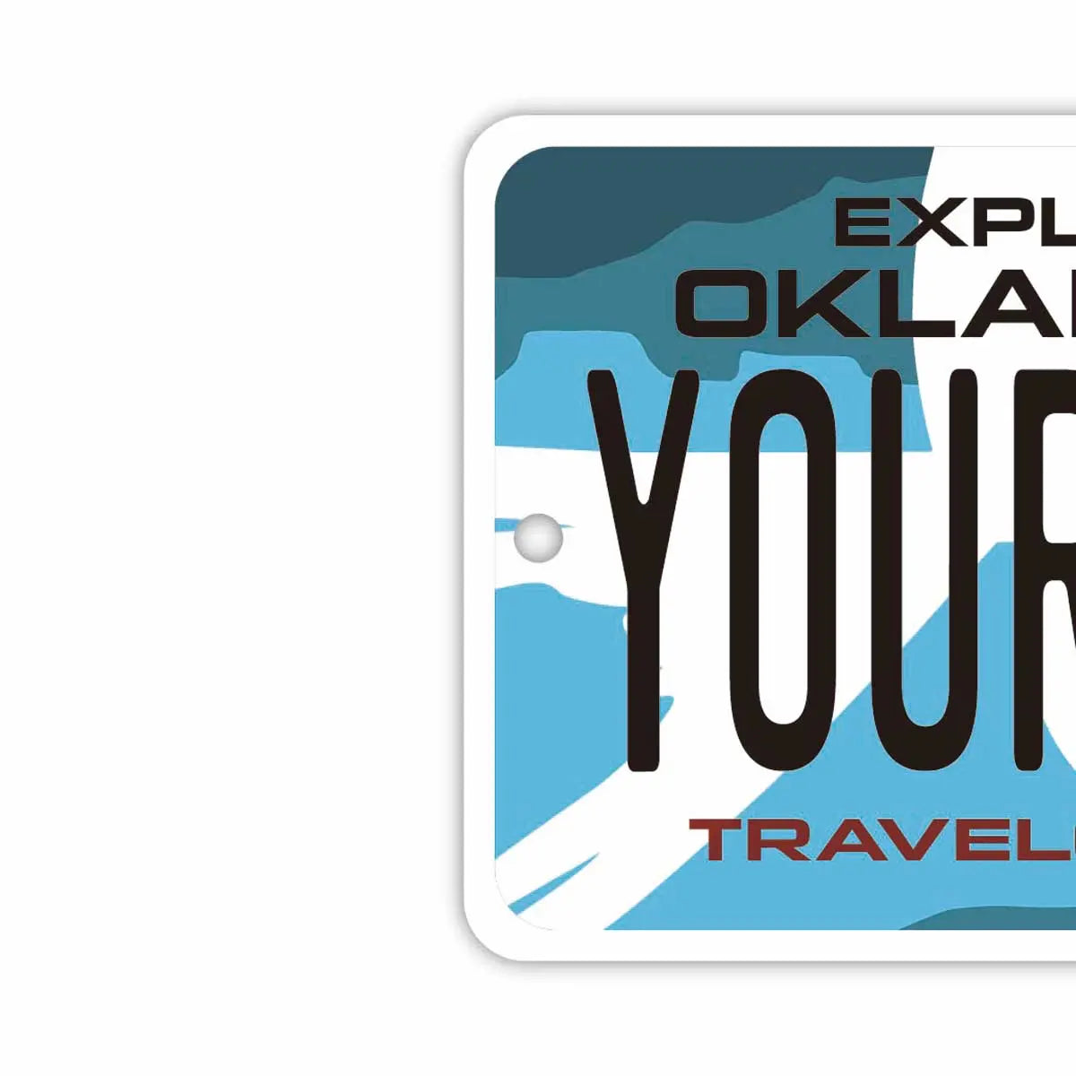 【Mirror Tag】Oklahoma/Deodorante per auto a forma di targa americana originale