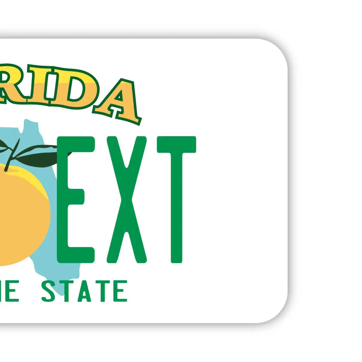 【Etichetta per Bagaglio】Florida/Targa Americana Originale a Forma di Targhetta • Elegante • Etichetta Antismarrimento