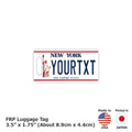 【Etichetta per bagaglio】New York/Originale a forma di targa americana, elegante, anti-smarrimento