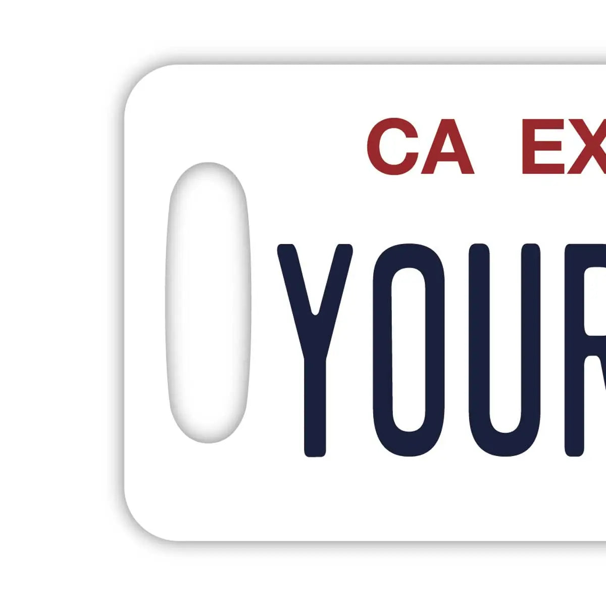 【Etichetta per bagagli】California (auto di servizio)/Targhetta originale americana, elegante, anti-smarrimento