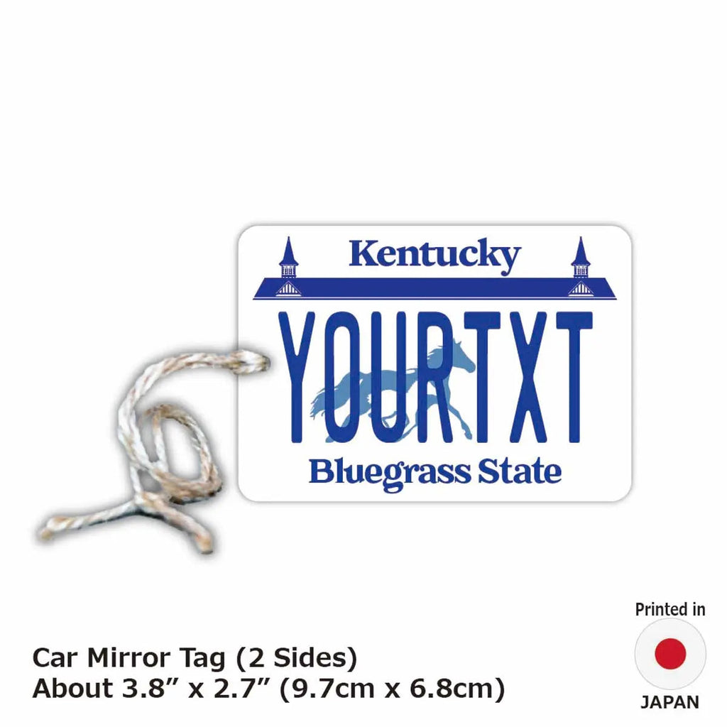 【Profumo per auto】Kentucky/Deodorante per auto a forma di targa americana originale
