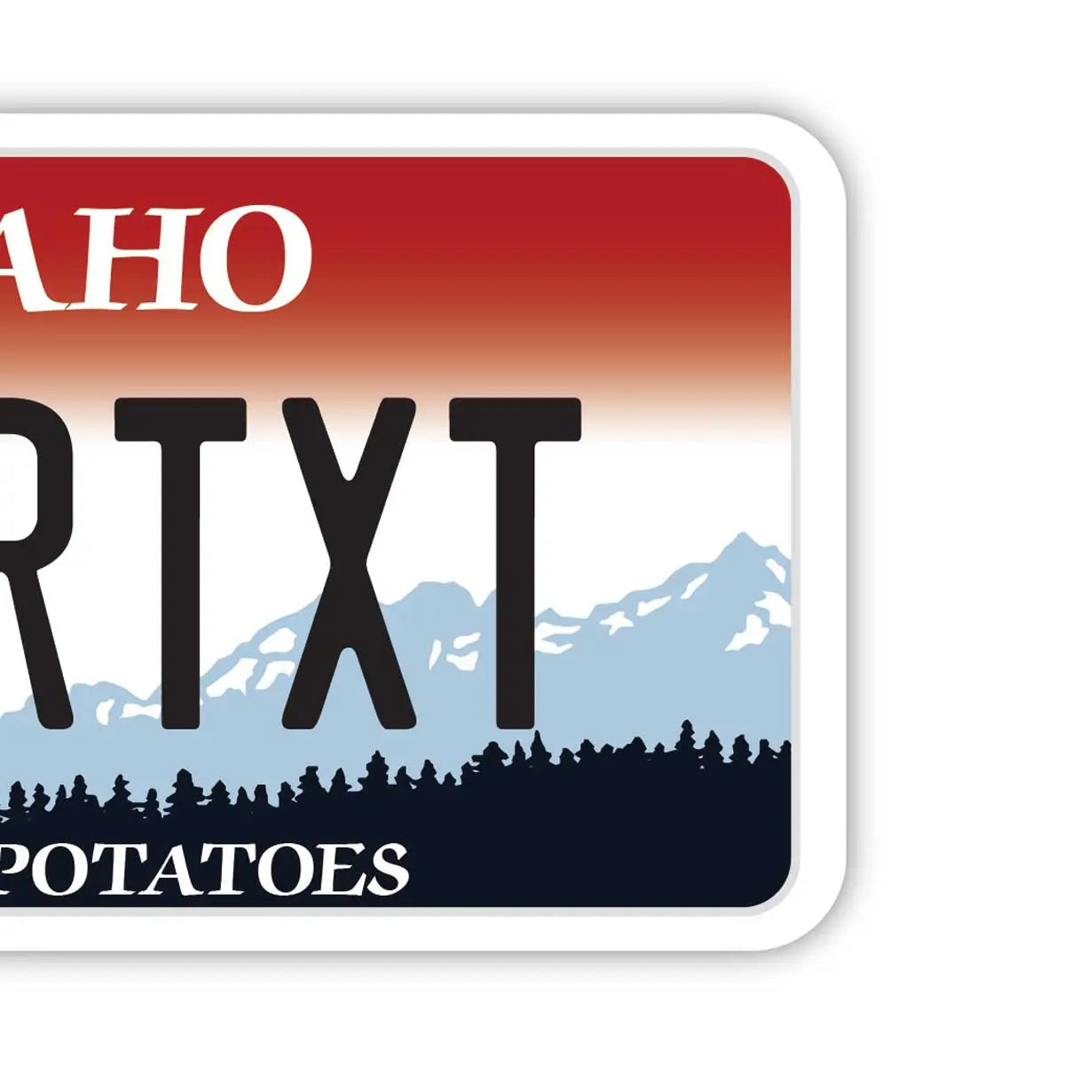 【Etichetta per bagaglio】Idaho/Targhetta personalizzata con targa americana originale, elegante, anti-smarrimento