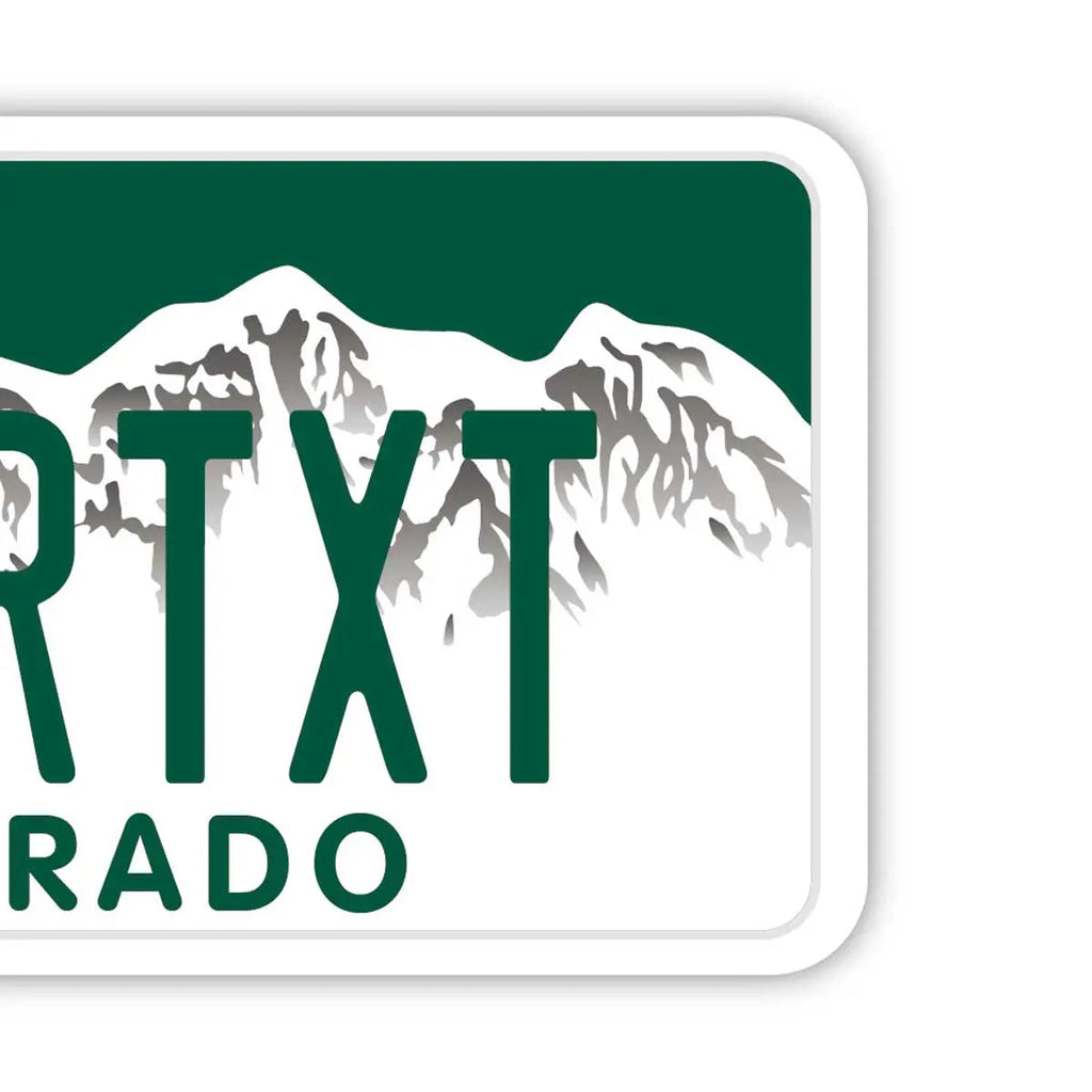 [Etichetta per bagaglio] Colorado / Originale, a forma di targa americana, elegante, per prevenire lo smarrimento