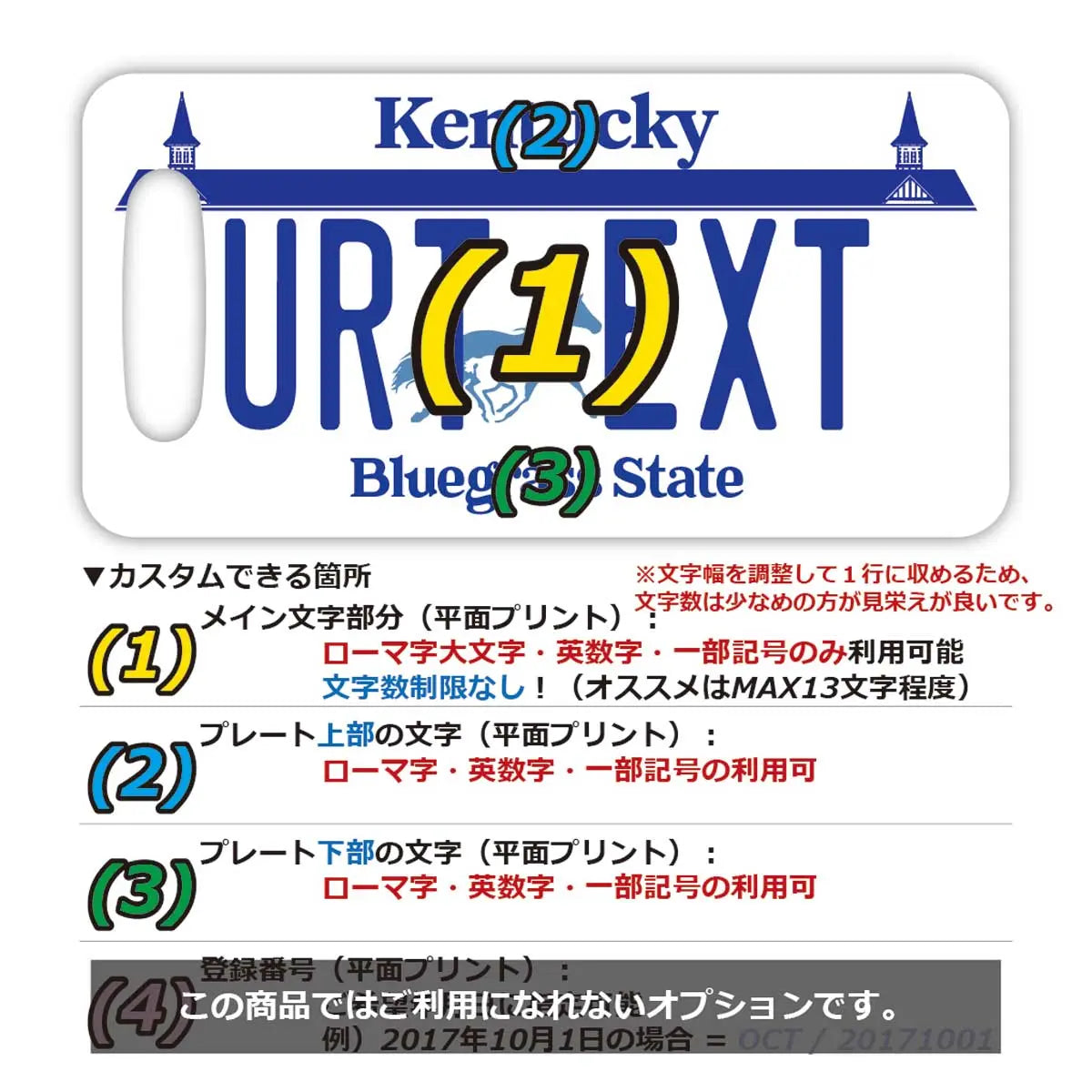 【Etichetta per bagaglio】Kentucky/Targhetta americana originale - Elegante - Anti-smarrimento