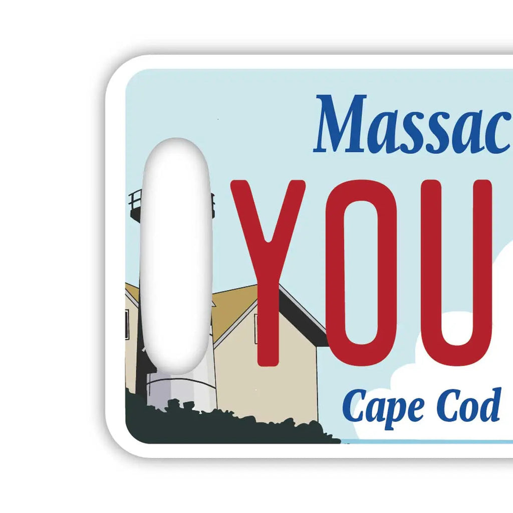 【Targhetta per bagaglio】Massachusetts Cape Cod / Design originale targa americana, elegante, per evitare smarrimenti