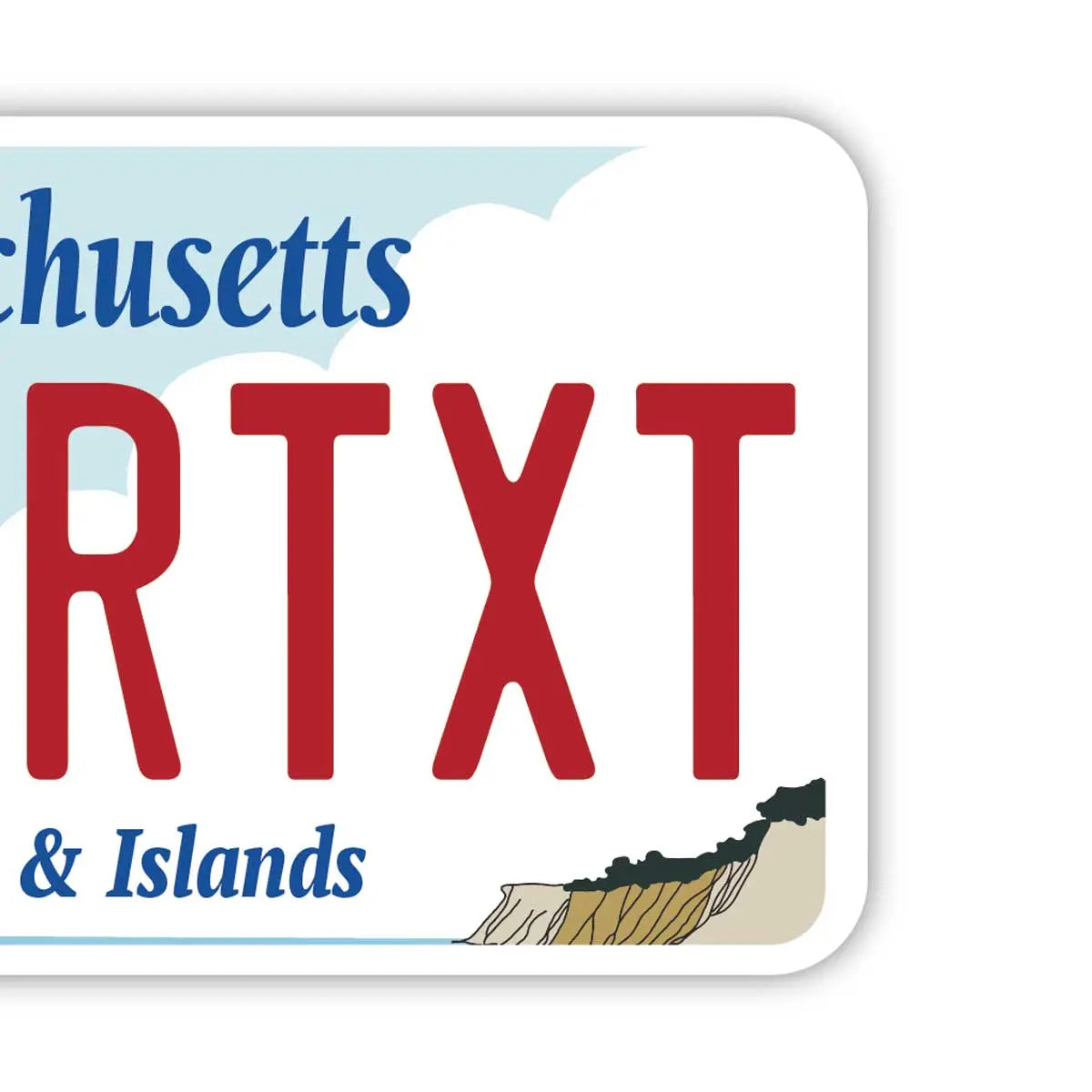 【Targhetta per bagaglio】Massachusetts Cape Cod / Design originale targa americana, elegante, per evitare smarrimenti