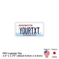 [Etichetta per bagaglio] Washington / Targa americana originale - Elegante - Anti-smarrimento