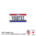【Etichetta per Bagagli】Ohio/Originale targa americana a forma di targa automobilistica - Elegante - Targhetta identificativa per prevenire lo smarrimento