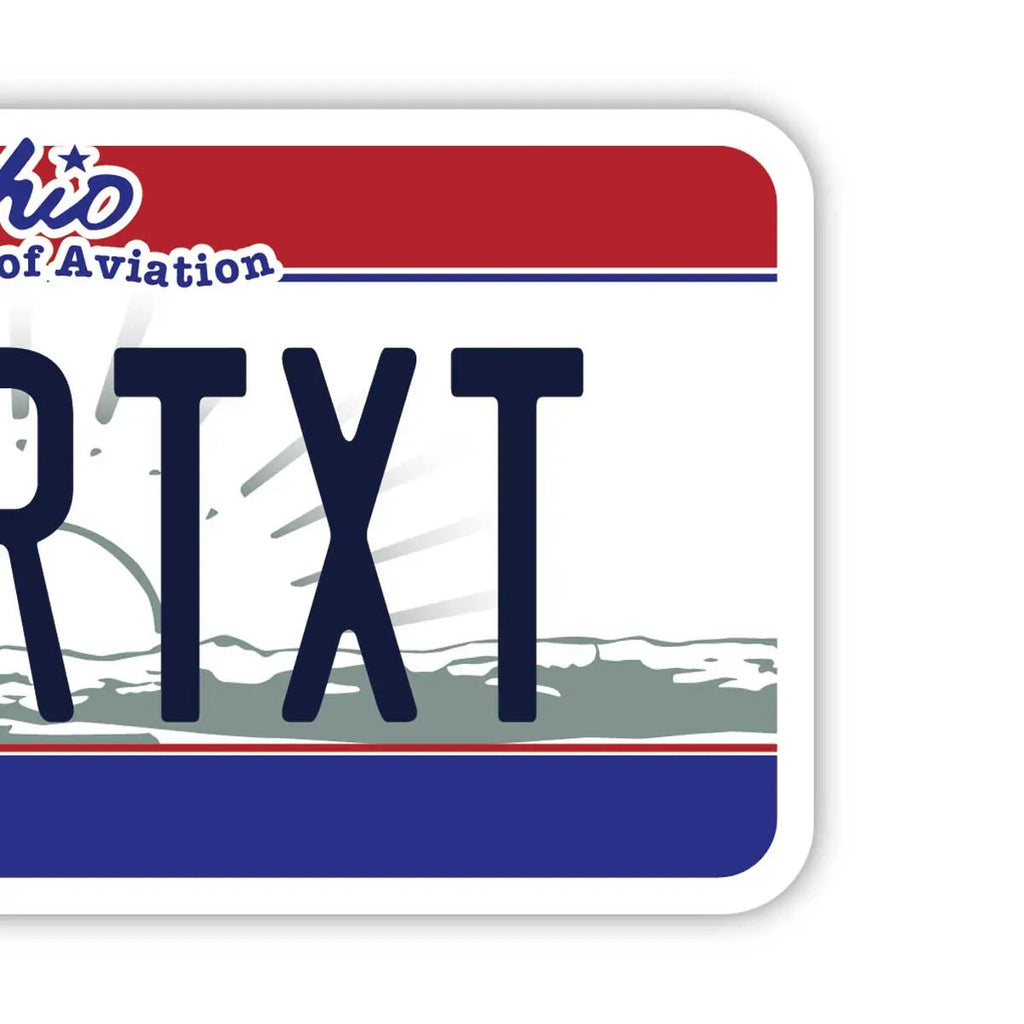 【Etichetta per Bagagli】Ohio/Originale targa americana a forma di targa automobilistica - Elegante - Targhetta identificativa per prevenire lo smarrimento