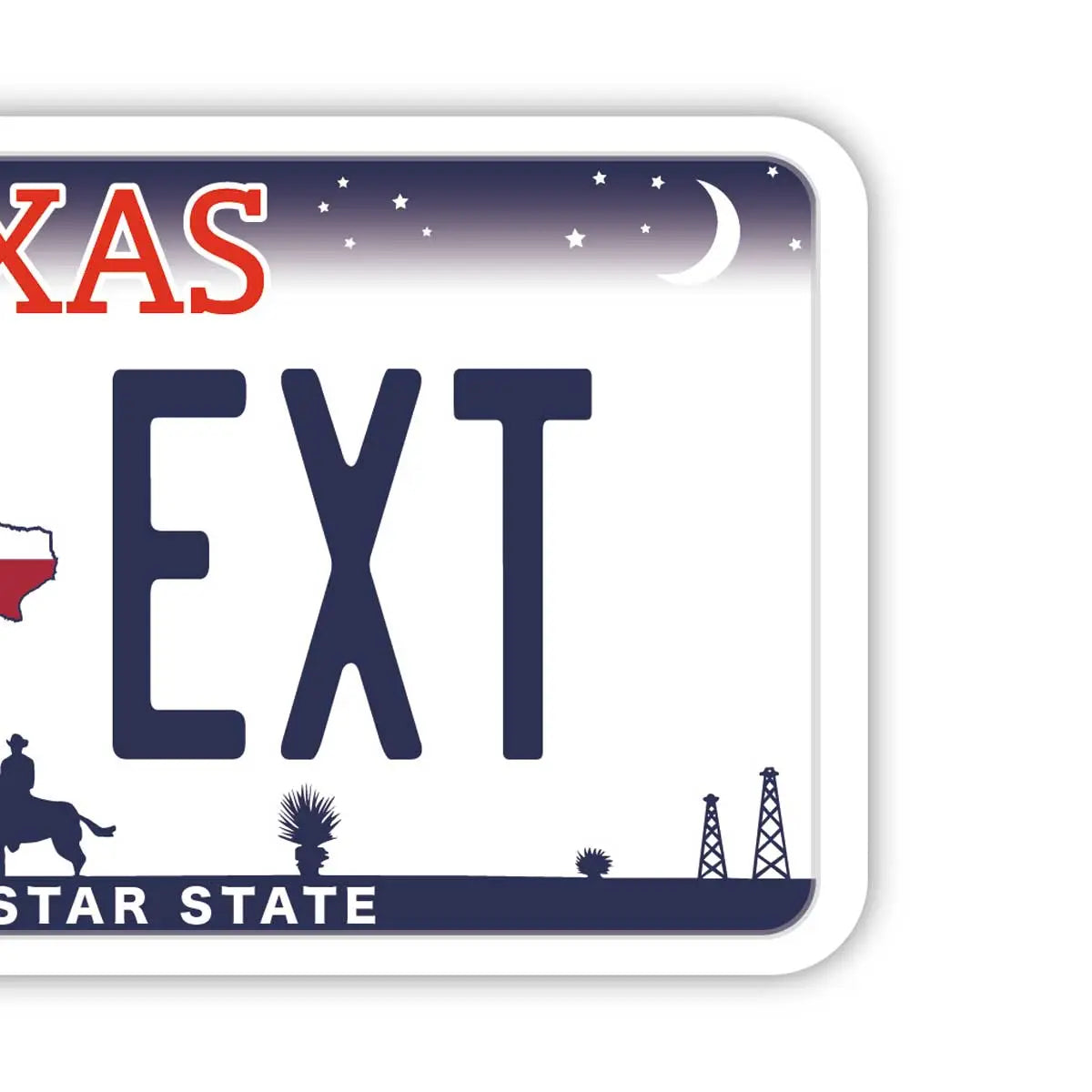 [Targhetta per bagagli] Texas / Targhetta identificativa per bagagli con targa americana originale, elegante e anti-smarrimento