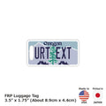 [Etichetta per bagaglio] Oregon/Originale targa americana a forma di targa, elegante, tag anti-smarrimento