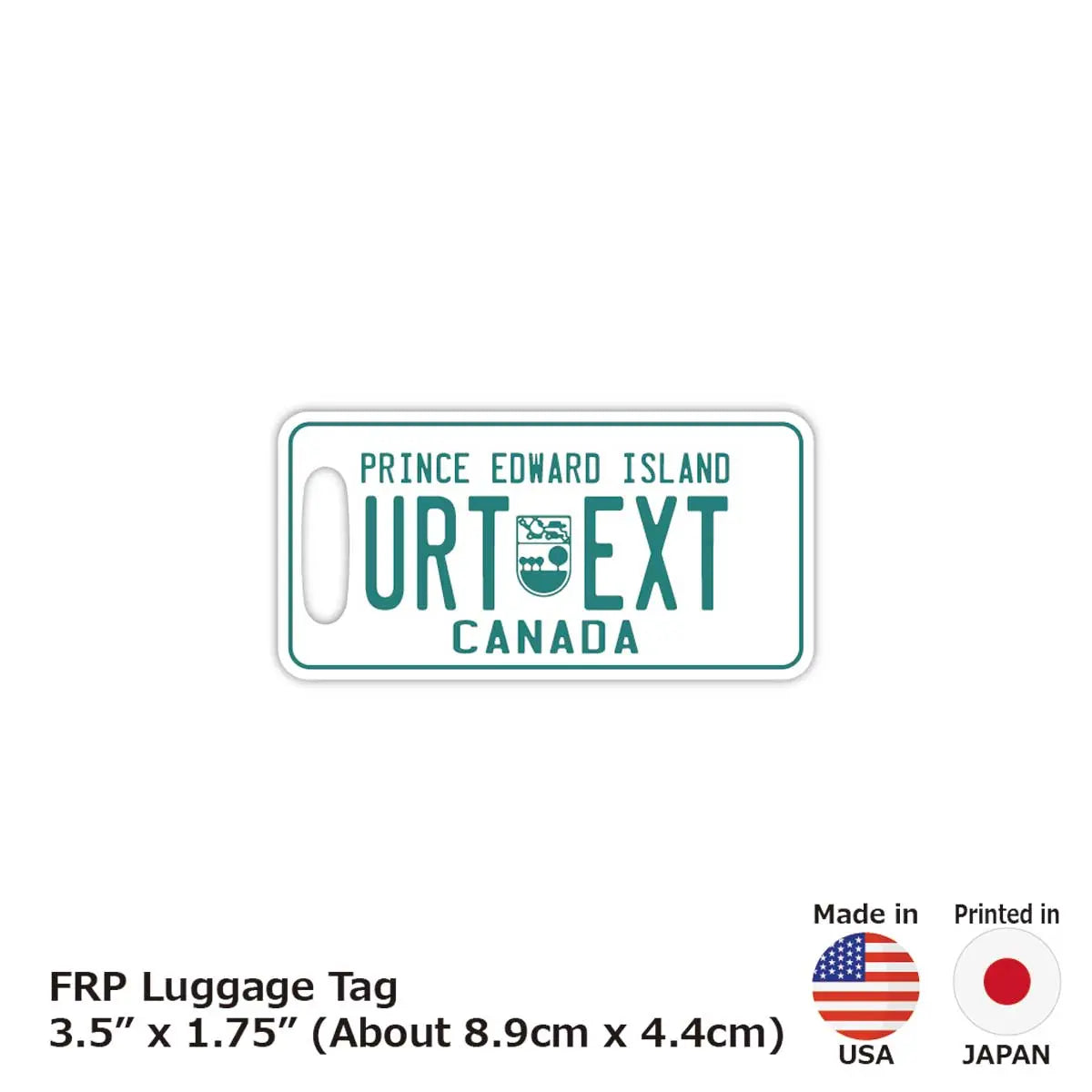 [Etichetta per bagaglio] Isola del Principe Edoardo/Targa canadese originale - Elegante - Etichetta anti-smarrimento
