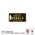 【Etichetta per bagagli】Stile hawaiano a forma di targa di bicicletta - Nero/Targa americana originale - Elegante - Anti-smarrimento