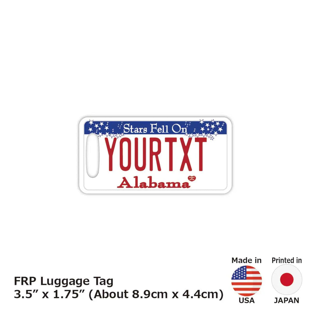 【Etichetta per bagaglio】Alabama/Targa americana originale - Elegante - Targhetta smarriti