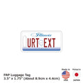 【Etichetta per bagaglio】Illinois/Originale targa americana・Elegante・Etichetta anti-smarrimento
