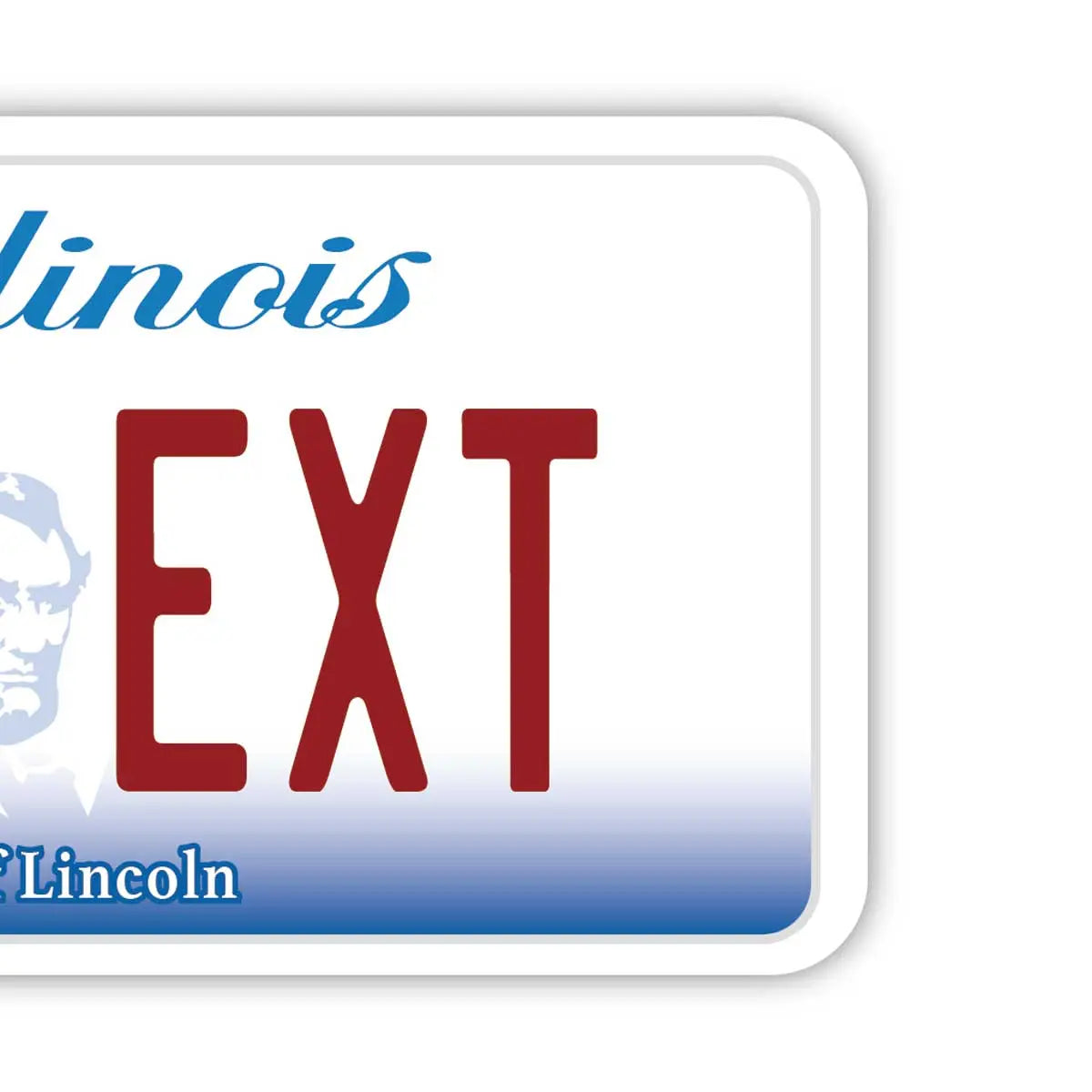 【Etichetta per bagaglio】Illinois/Originale targa americana・Elegante・Etichetta anti-smarrimento