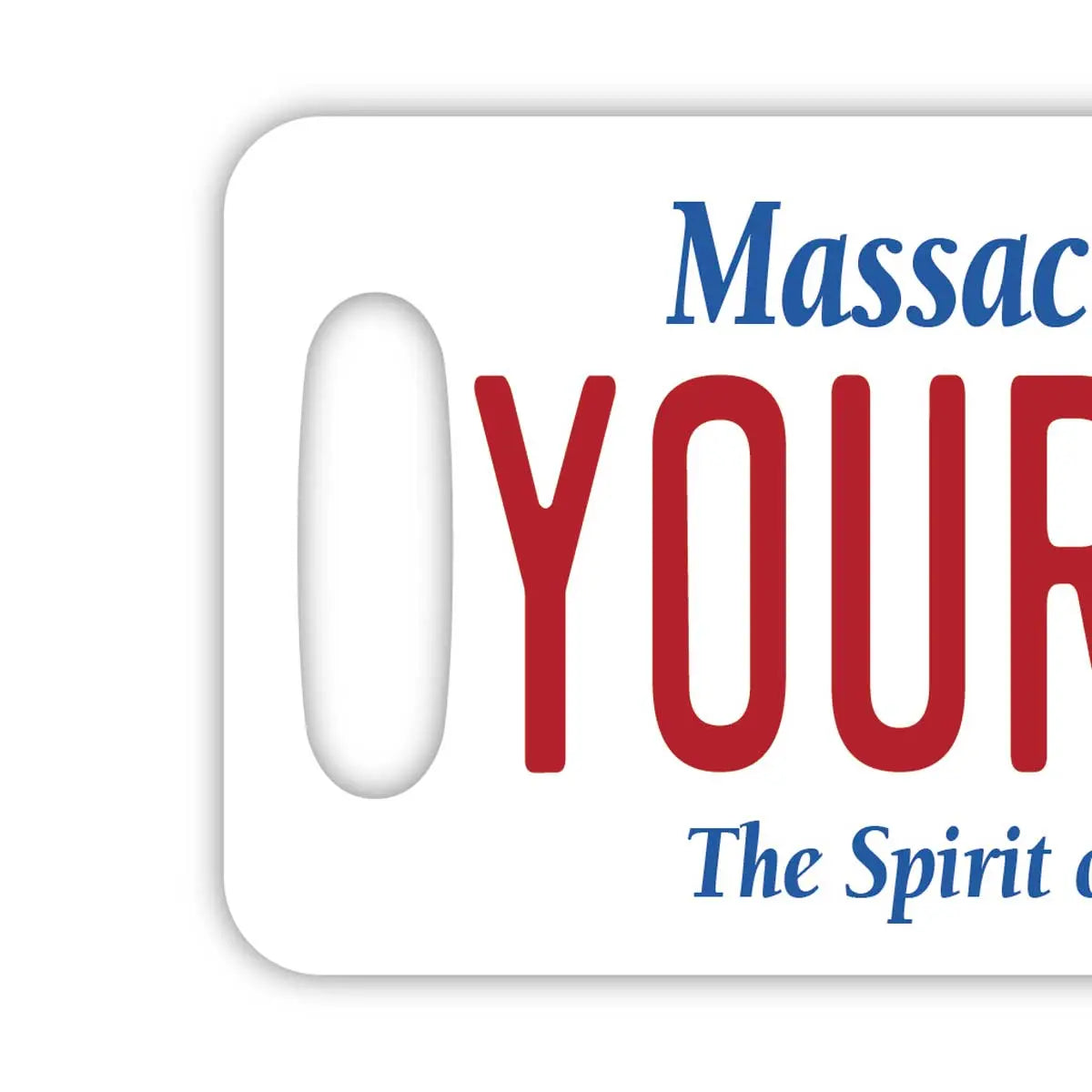 [Targhetta per bagagli] Massachusetts/Originale targa americana, elegante, per evitare smarrimento