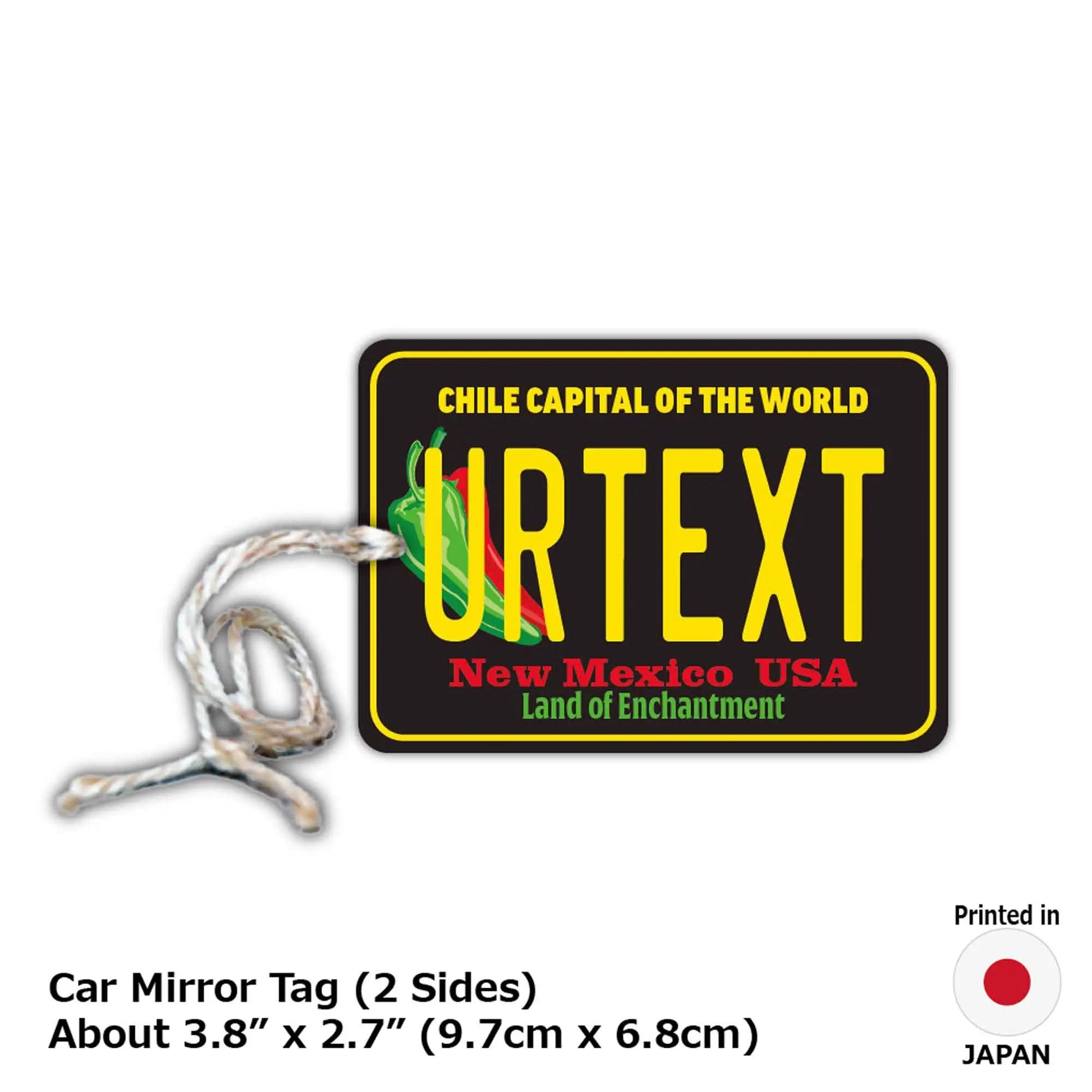 【Mirror Tag】Peperoncino del Nuovo Messico/Deodorante per auto originale a forma di targa americana
